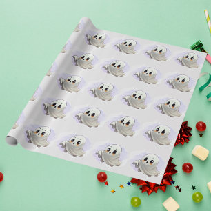 Kinderdusche Halloween Thema Niedliches Party Geschenkpapier