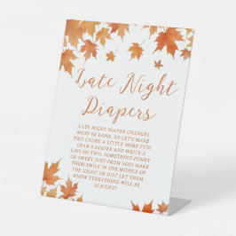 Kinderdusche im Herbst Späte Night Diapers Party G Sockelschild