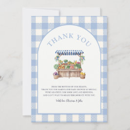 Kinderdusche in der Umgebung Dankeskarte