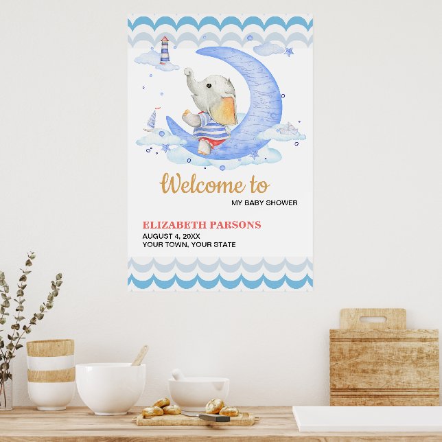 Kinderdusche Poster (Küche)