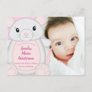 Kinderdusche rosa postkarte