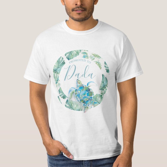 Kinderdusche Shirts Vater Tropical Turtle (Vorderseite)