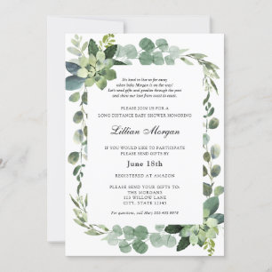 Kinderdusche über lange Entfernung per Post Einladung