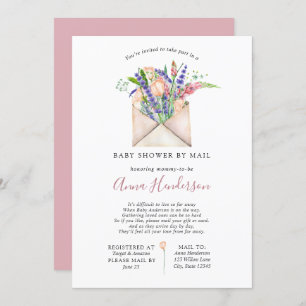 Kinderdusche über lange Entfernung per Post Einladung