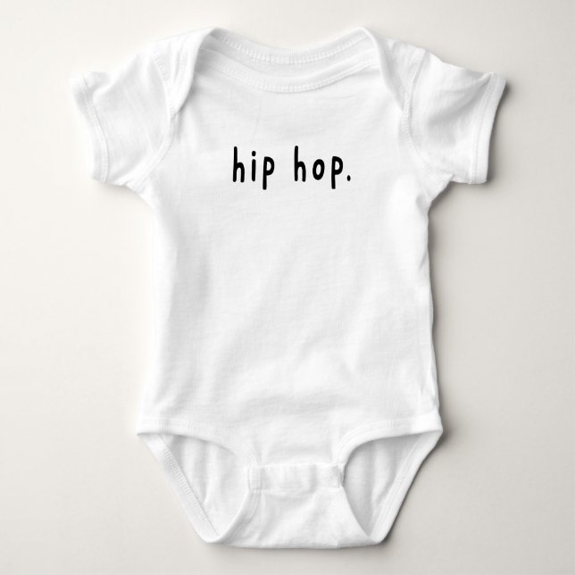 Kinderecke - Hip Hop - Funny Newborn Baby Strampler (Vorderseite)