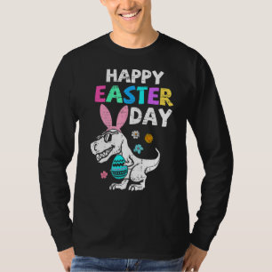 Kindereier Korbgeflecht Sonne T Rex Dinosaurier Os T-Shirt