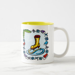 Kindereis-Skaten-T-Shirts und Kindergeschenke Zweifarbige Tasse