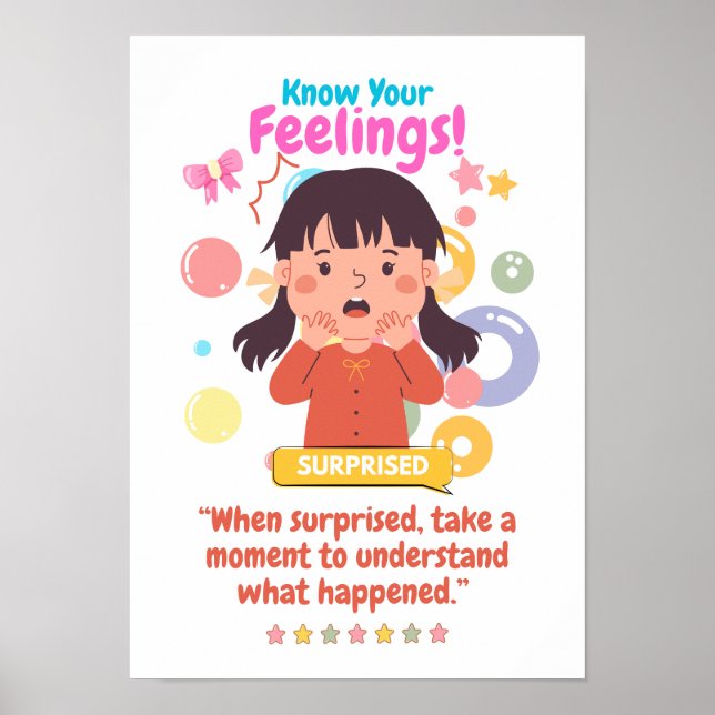 Kinderemotion mit Überraschung Poster (Vorne)