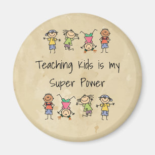 Kindererziehung ist mein Super Power Fun Quote Magnet