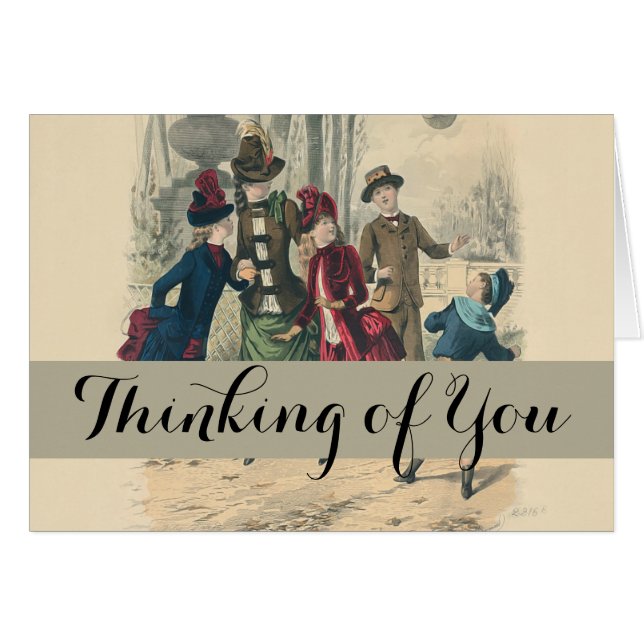 Kinderfamilie Antikes Viktorianisches Kind (Vorderseite (Horizontal))