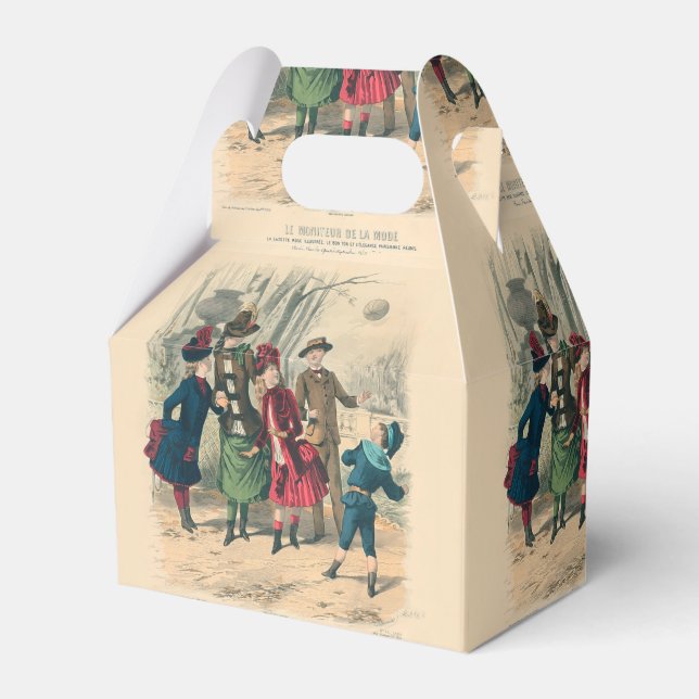 Kinderfamilie Antikes Viktorianisches Kind Geschenkschachtel (Vorderseite)