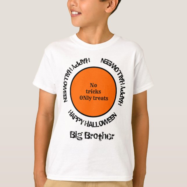 Kinderfamilie passt Typografie glücklich Halloween T-Shirt (Vorderseite)