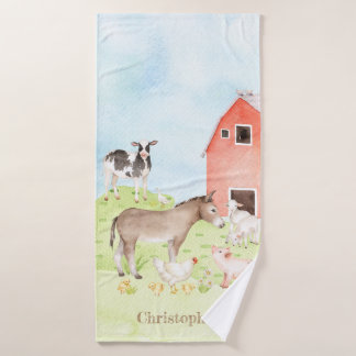 Kinderfarm Badehandtuch