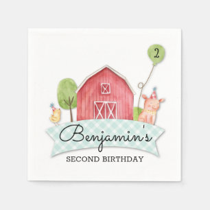 Kinderfarm Geburtstagsparty Napkins Serviette