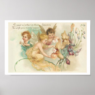 Kinderfeen - Vintages Kunst-Plakat Poster