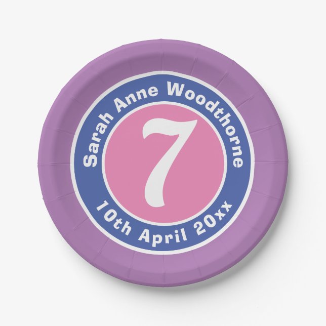 Kinderfeier mit Alter Pappteller (Vorderseite)