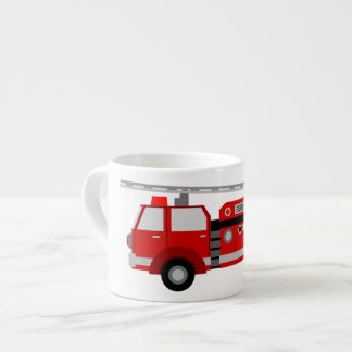 Kinderfiretruck-kleine Keramik-Tasse Espressotasse