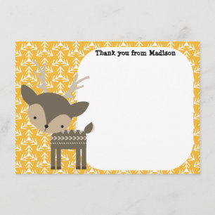 Kinderflache Tafel danke Ihnen Karten Brown Deer