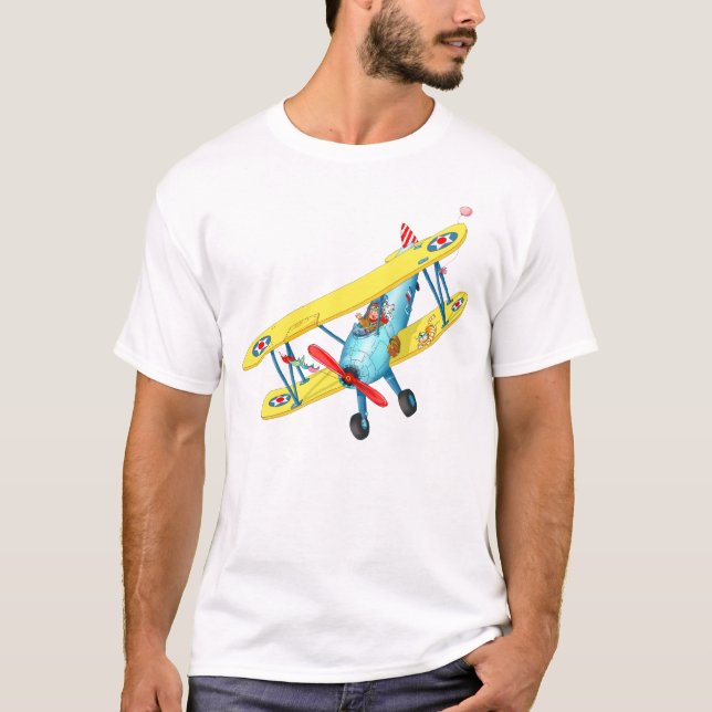 Kinderflugzeug-T - Shirt (Vorderseite)
