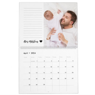 Kinderfotografie-Collage-Familie im ersten Jahr Kalender