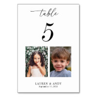 Kinderfotos Fotos Tischnummer 5 Hochzeit