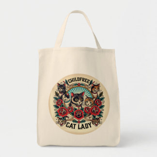 Kinderfreie Katze Lady Tote Bag Tragetasche