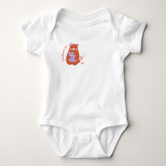 Kinderfreude Niedlich Bear Baby Bodysuit Strampler (Vorderseite)