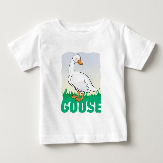 Kinderfreundliche Gans Baby T-shirt (Vorderseite)