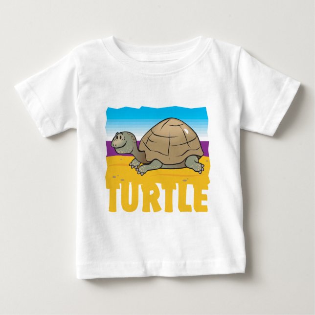 Kinderfreundliche Schildkröte Baby T-shirt (Vorderseite)