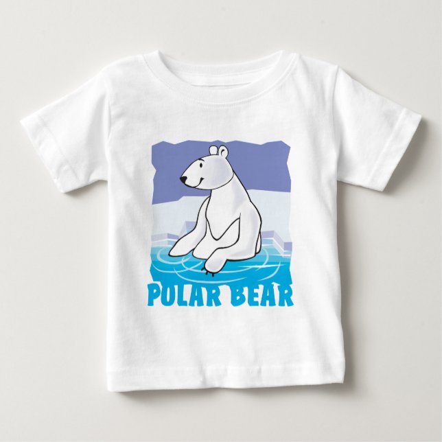 Kinderfreundlicher Eisbär Baby T-shirt (Vorderseite)