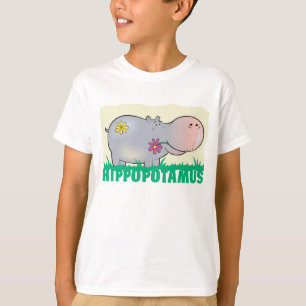Kinderfreundlicher Hippopotamus T-Shirt