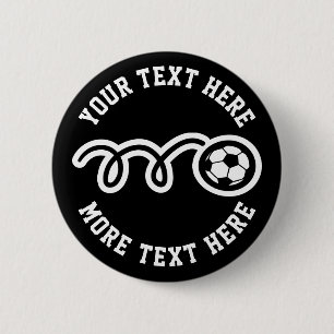 Kinderfußball Geburtstagsparty für individuelle Na Button