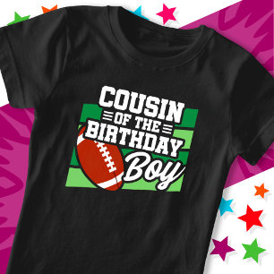 Kinderfußball-Party Cousin des Geburtstags T-Shirt