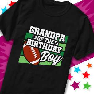 Kinderfußball-Party Großvater des Geburtstagsjunge T-Shirt