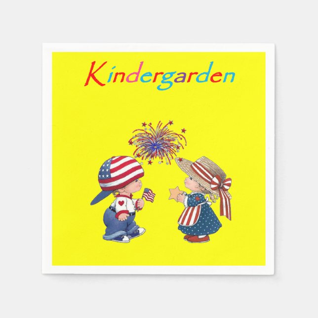 Kindergarden Paper Napkins Serviette (Vorderseite)