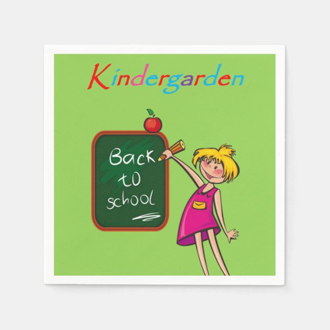 Kindergarden Paper Napkins Serviette (Vorderseite)