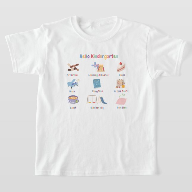 KIndergarden zurück zum T - Shirt der Schule (Ablage )