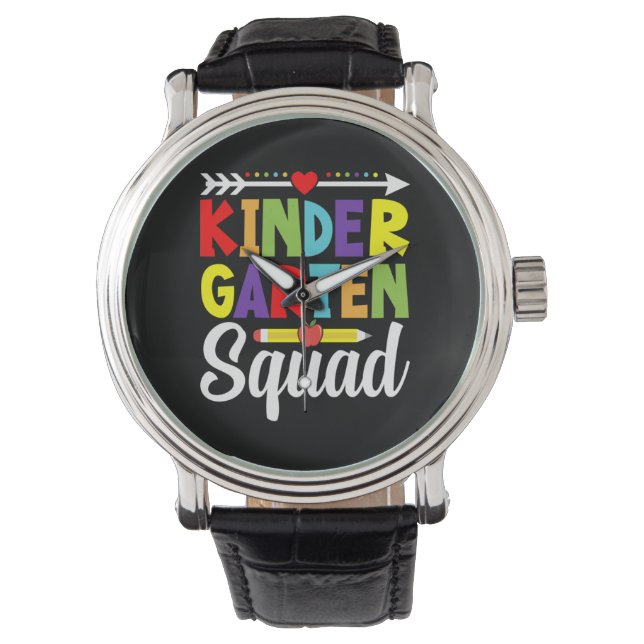 Kindergaren Squad Teacher Armbanduhr (Vorderseite)