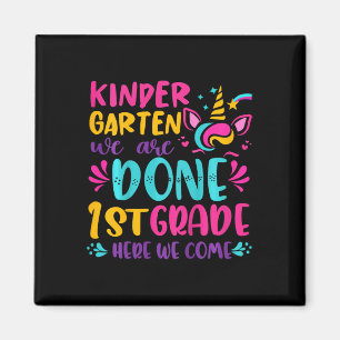 Kindergarten, 1. Klasse am letzten Schultag Magnet