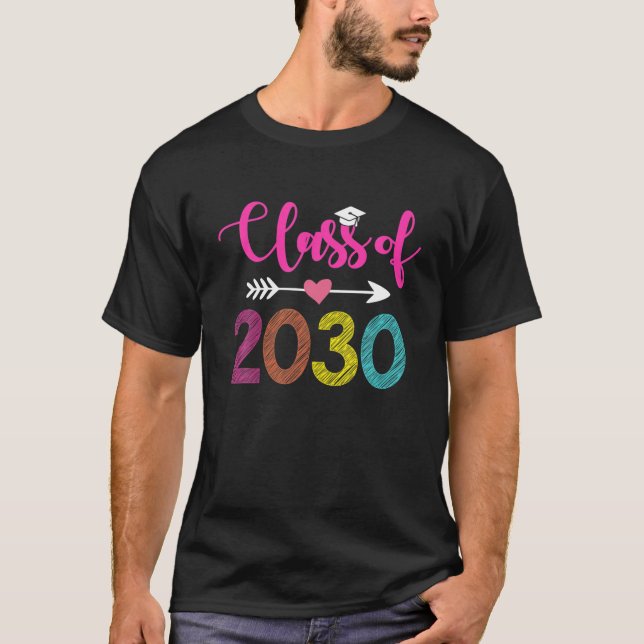 Kindergarten 2021 Abschluss-T-Shirt-Klasse 2030 Gr T-Shirt (Vorderseite)