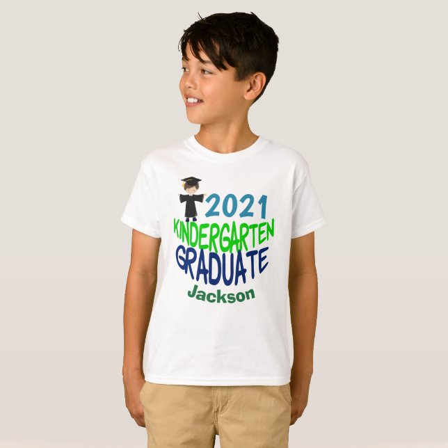Kindergarten 2021 Kindergärten T-Shirt (Vorne ganz)
