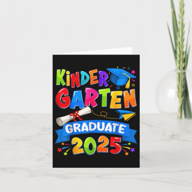 Kindergarten Abschluss 2025 Graduate Kids Boys Gi Karte (Vorderseite)