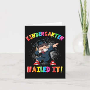 Kindergarten Abschluss 2025 Jungen Kinder Dabbing Karte
