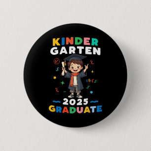 Kindergarten Abschluss 2025 Jungen Kinder Graduate Button