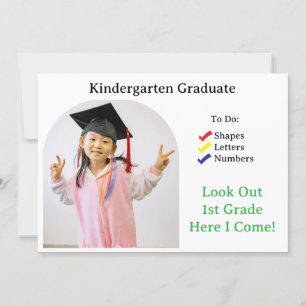 Kindergarten Abschluss ABC 123 Einladung
