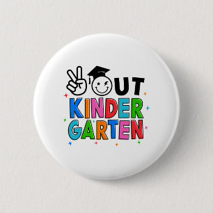 Kindergarten Abschluss am letzten Schultag Gro Button