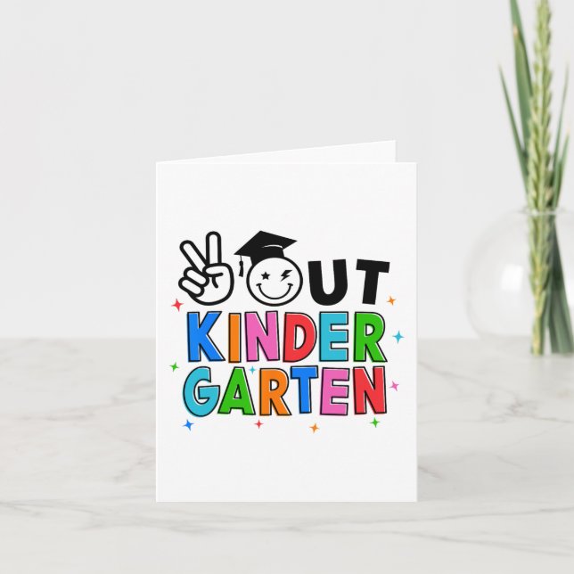 Kindergarten Abschluss am letzten Schultag Gro Karte (Vorderseite)