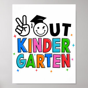 Kindergarten Abschluss am letzten Schultag Gro Poster