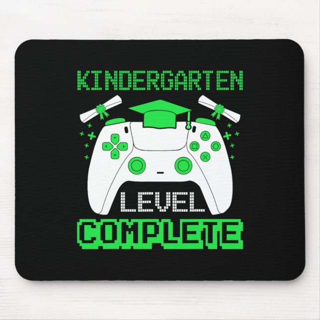 Kindergarten Abschluss der Gamer School Mousepad (Vorne)