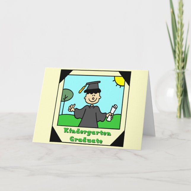 Kindergarten Abschluss Geschenke Karte (Vorderseite)